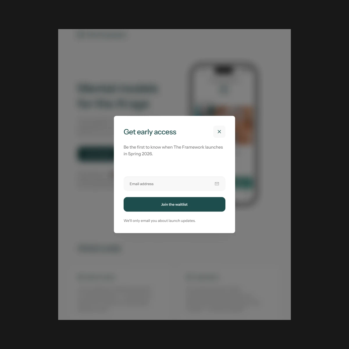 Branding, direction and mobile app for The Framework