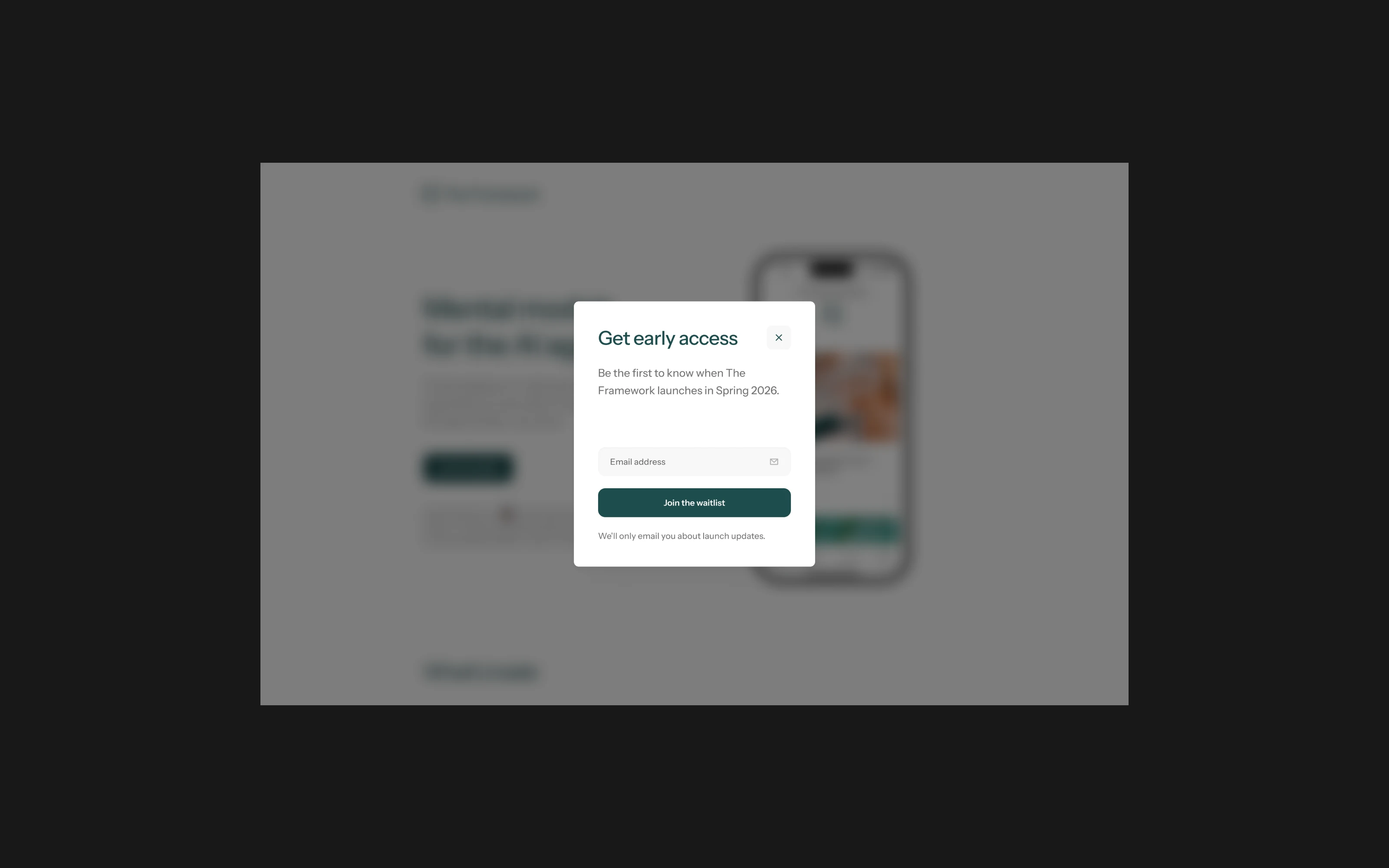 Branding, direction and mobile app for The Framework