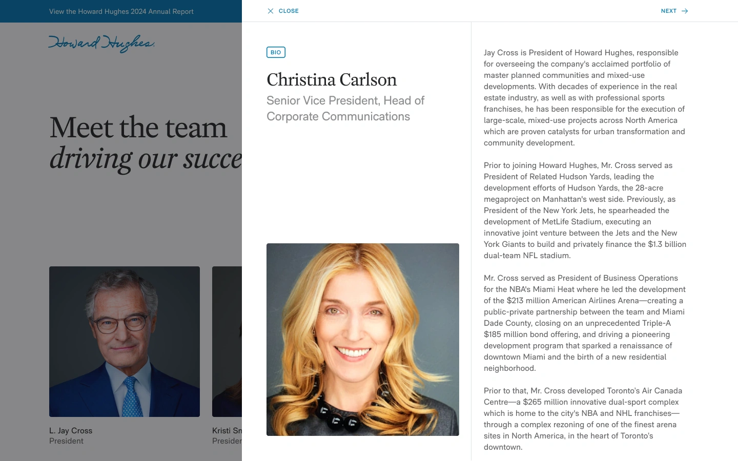 Digital direction and design for Howard Hughes