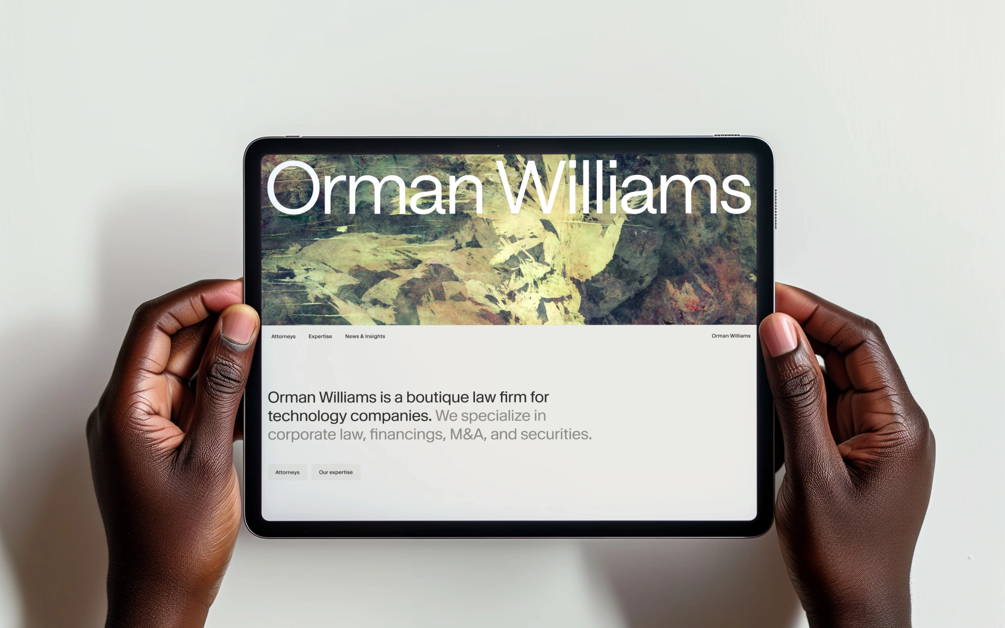Digital direction and design for Orman Williams